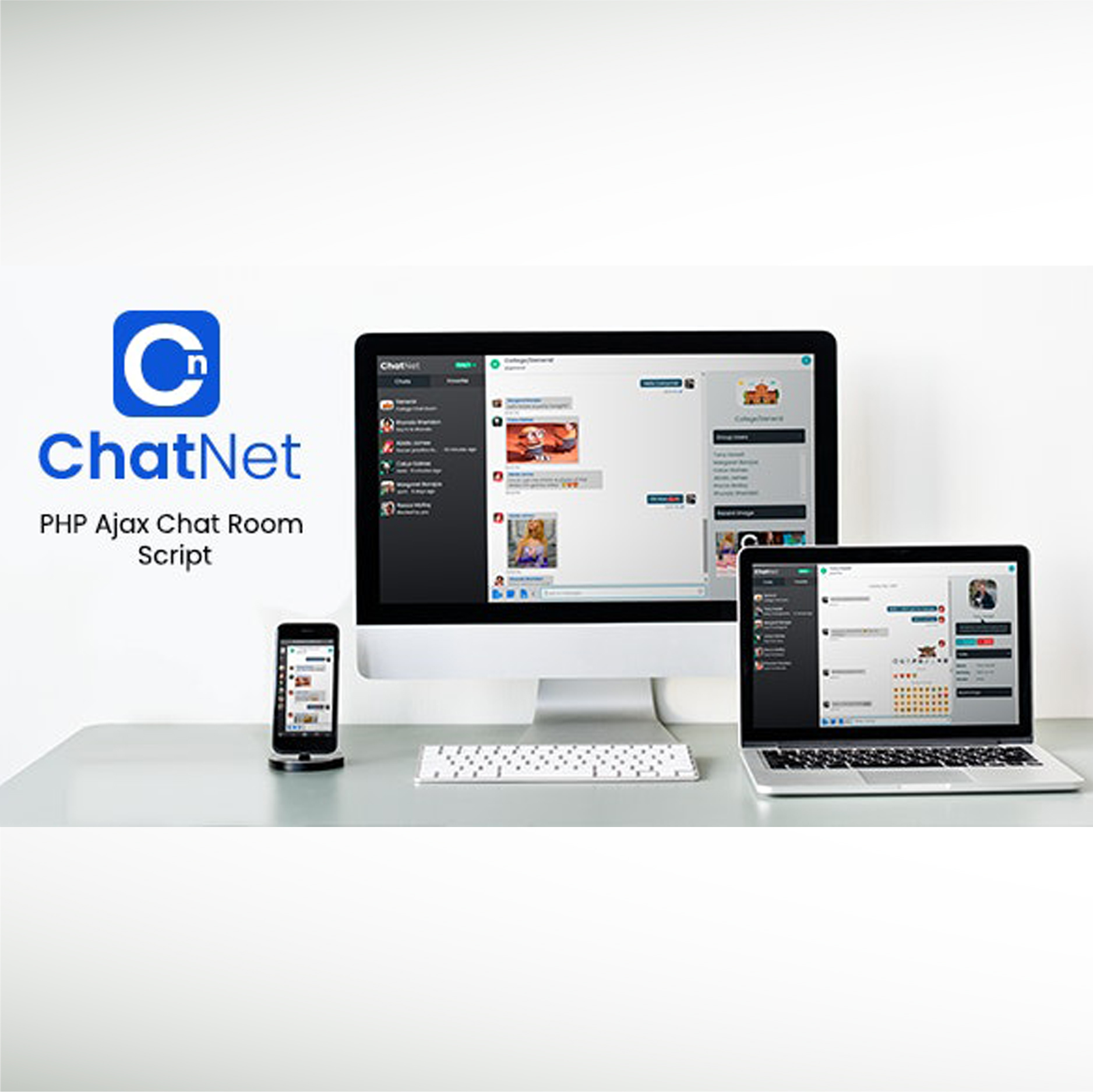 ChatNet PHP Chat Room & Private Chat Script