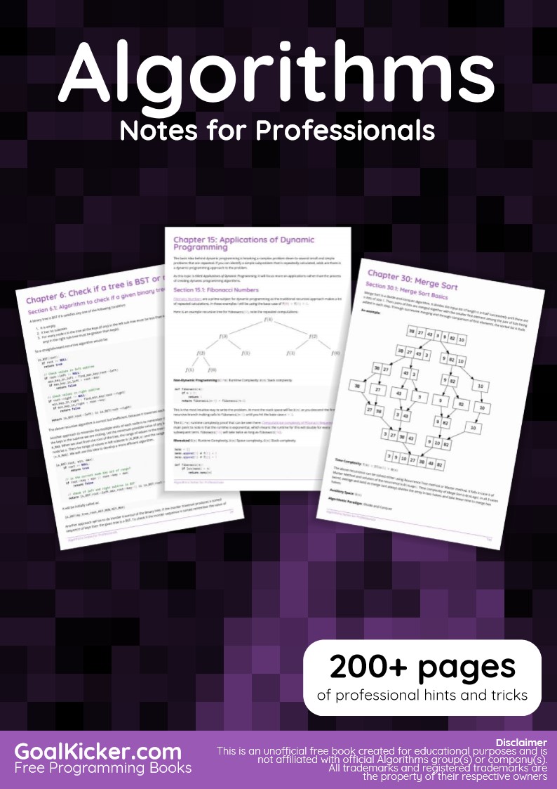 Algorithms Notes For Professionals
