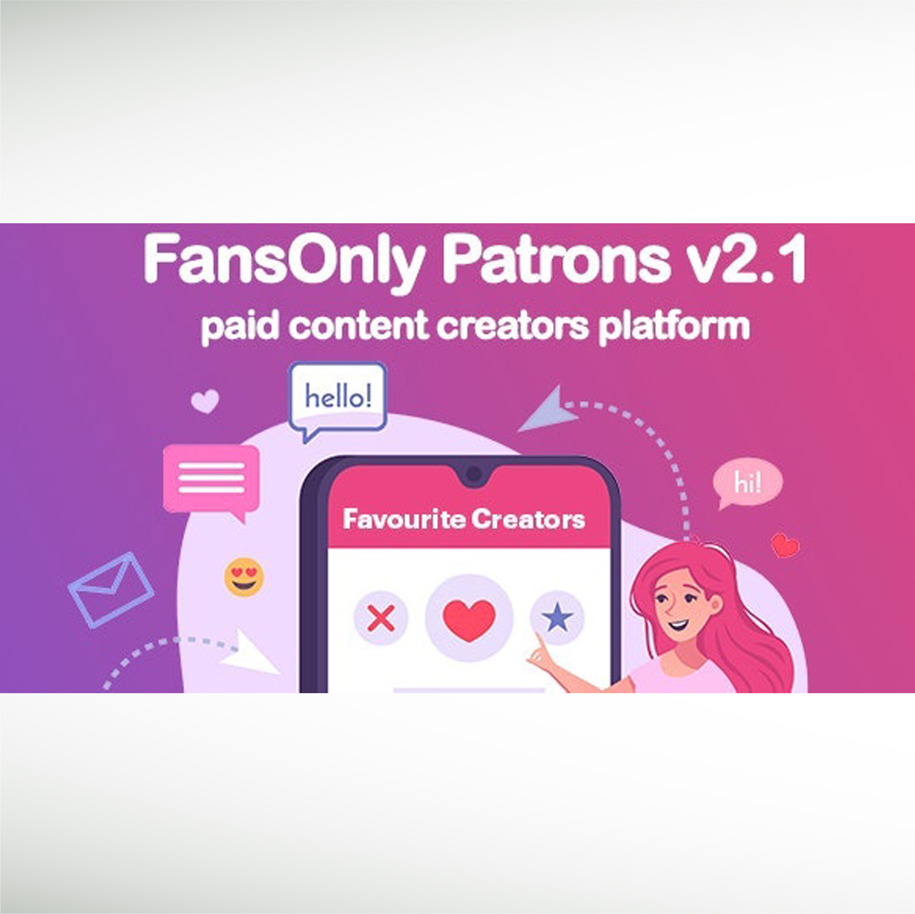 PHP FansOnly Patrons Paid Content Creators Platform