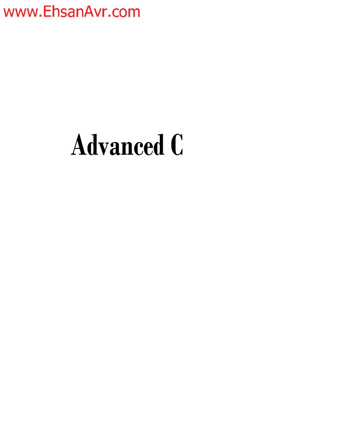 Advanced C
